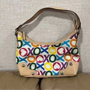 y2k xoxo rainbow purse